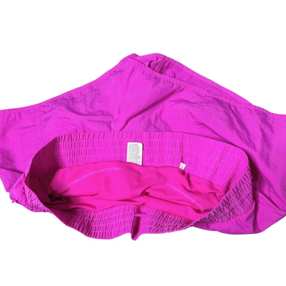 All in Motion Athletic Shorts Hot Pink Stretchy Smocked‎ Waist Dolphin Hem Women - Picture 12 of 16